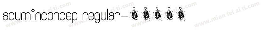 acuminconcep regular字体转换